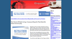 Desktop Screenshot of etiquette.bafree.net