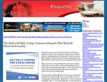 Tablet Screenshot of etiquette.bafree.net
