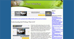 Desktop Screenshot of bed-wetting.bafree.net