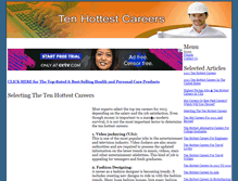 Tablet Screenshot of hottest-careers.bafree.net