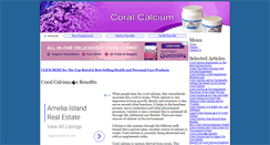 Desktop Screenshot of coral-calcium.bafree.net