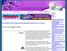 Tablet Screenshot of coral-calcium.bafree.net